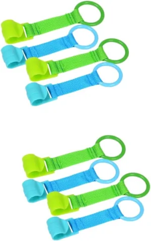 8pcs Boy Girl Pull up Boy Girl Hand Pulling Training Hooks for Cribs Design Coordination Motor Skills Encourages Standing Play for Ages