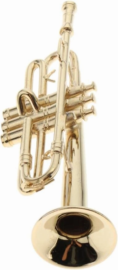 9CM Golden Trumpet Model for Dollhouse and Fairy Garden Display