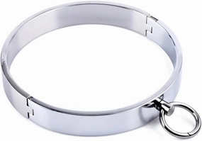 Accessorize with Attitude: Punk Choker Collars and Shinning Stainless Steel Magnet Necklace for Women's Fashion, (inside diameter): 12cm, Silver