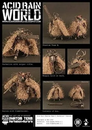 Acid Rain Phantom Team B: Parhelion and Aurora Action Figures