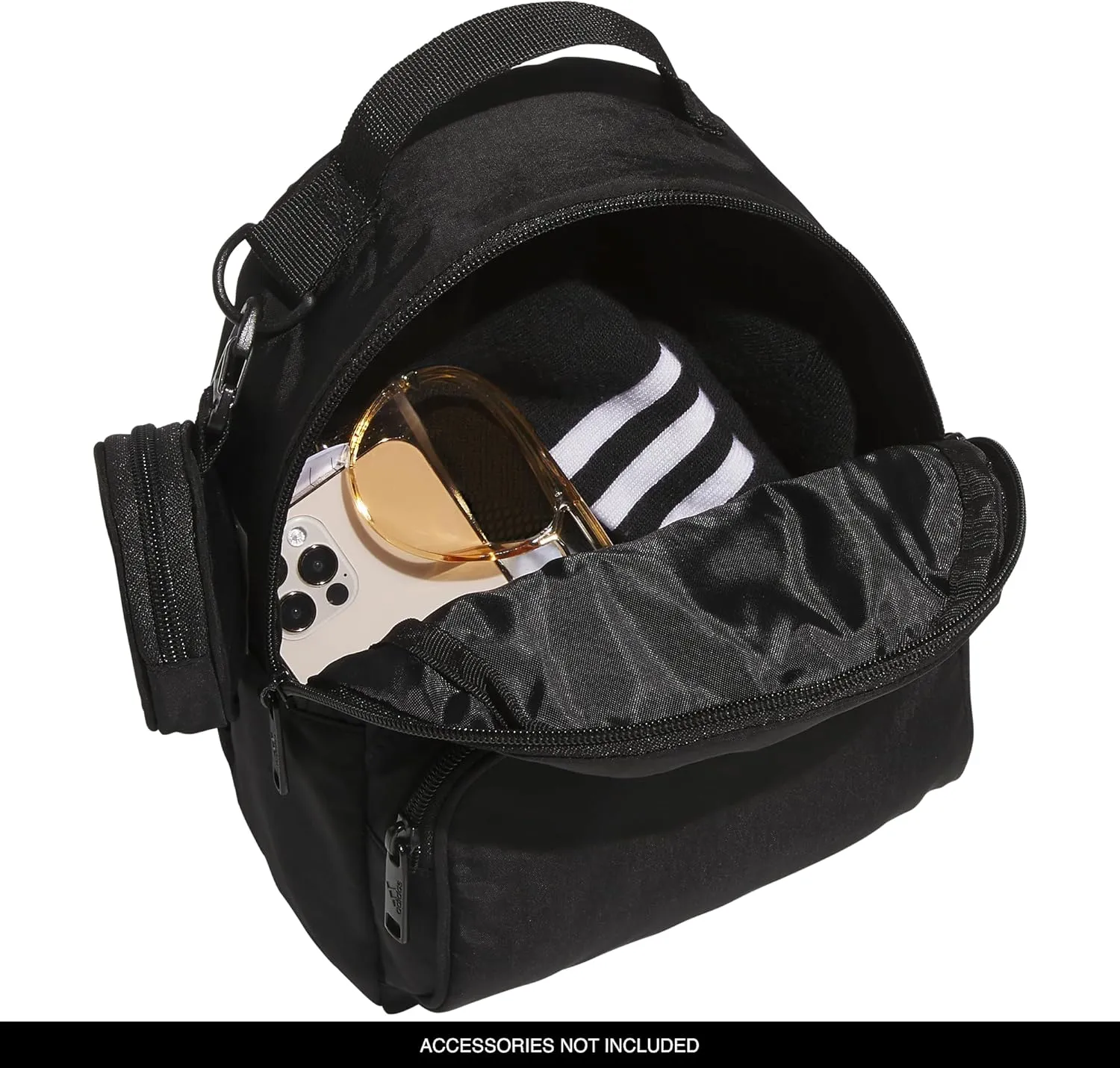 adidas Must Have Mini Backpack, Small Festivals and Travel, Black/White, One Size