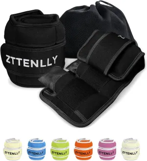 Adjustable Ankle Weights for Women Men and Kids | 1 Pair 5 10 15 18 20 Lbs Leg Wrist Ankle Weight Straps for Yoga, Walking, Running, Aerobics, Gym, Dance, Pilates, Cardio