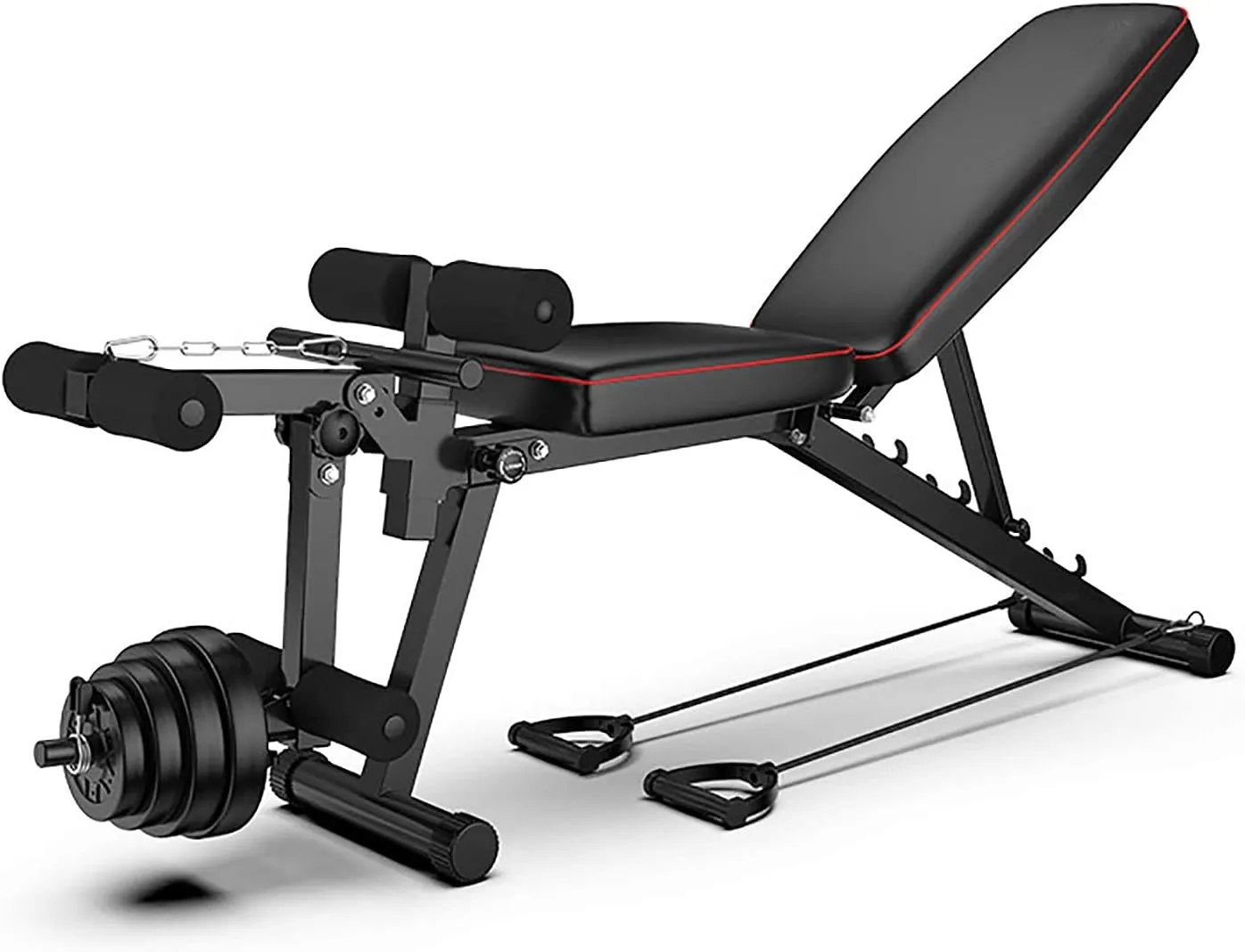 Adjustable Dumbbell Bench Exercise Equipment,Multi-Purpose Foldable Strength Training Bench Sit Up Bench,for Full Body Workout