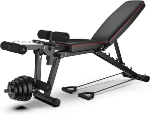 Adjustable Dumbbell Bench Exercise Equipment,Multi-Purpose Foldable Strength Training Bench Sit Up Bench,for Full Body Workout