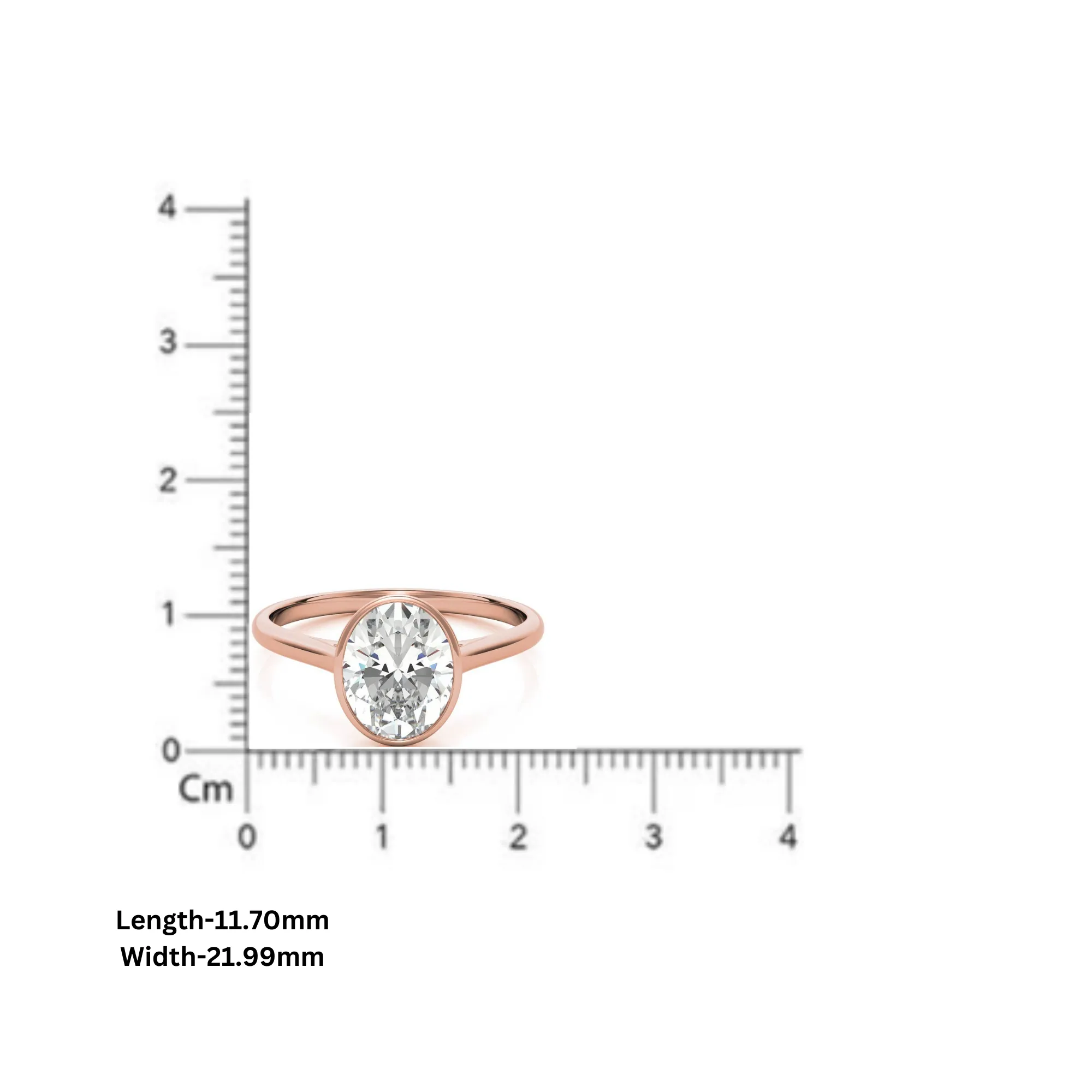 Adjustable Minimalist Sterling Silver Yellow Gold Oval Cut Zircon Bezel Set Eangagement  Ring For Women