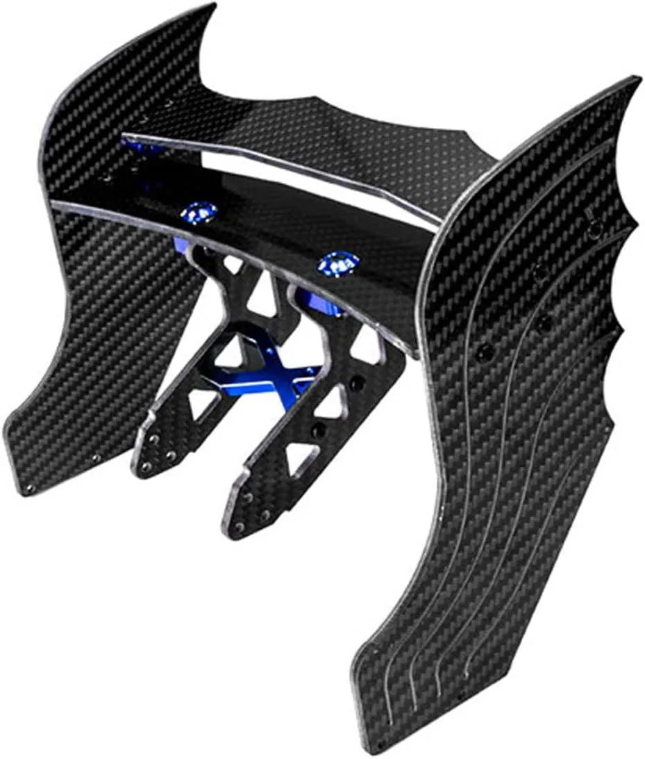 Adjustable RC Car Rear Tail Wing for Arrma F1 Limitless 1/7 RC Car Upgrade Parts(Blue)