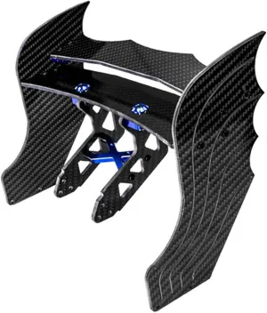Adjustable RC Car Rear Tail Wing for Arrma F1 Limitless 1/7 RC Car Upgrade Parts(Blue)