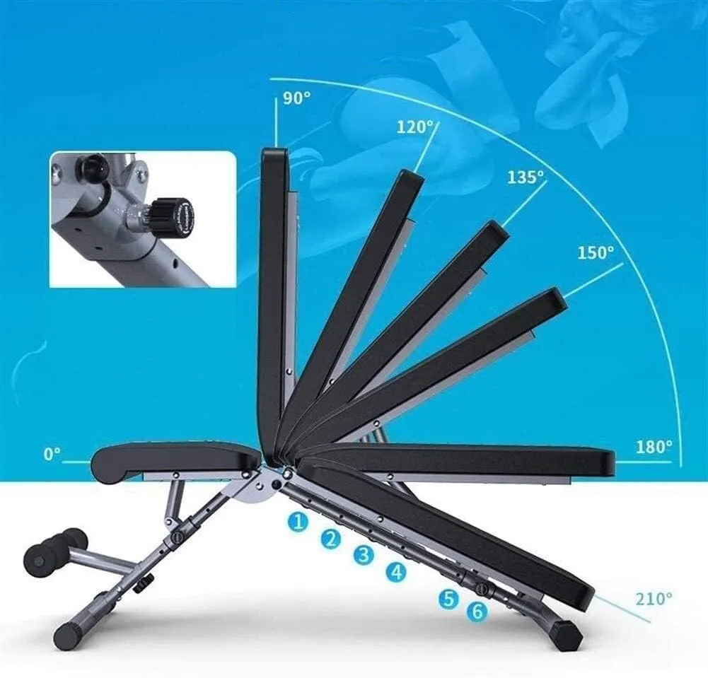 Adjustable Weight Bench Dumbbell Bench Home Fitness Chair Multi-function Fitness Device Supine Board