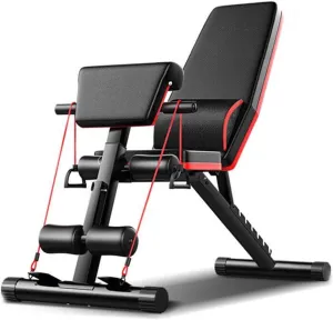 Adjustable Weight Bench Set, 160kg Multifunctional Foldable Incline Decline Workout Bench for Home Gym, Full Body Workout Weight Fitness Bench for Home Gym Fitness Workout Exercise