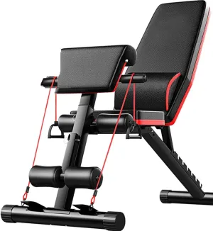 Adjustable Weight Bench Training Fitness Gym Adjustable Weight Bench Home Training Weight Lifting Sit Up Ab Bench Flat Incline Decline Multiuse Exercise Workout Bench (B)