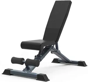 Adjustable Weight Bench Utility Sit Up Bench Multi-Purpose Gym Bench Gym Equipment Flat/Incline/Decline for Home Gym Black_11634110cm,