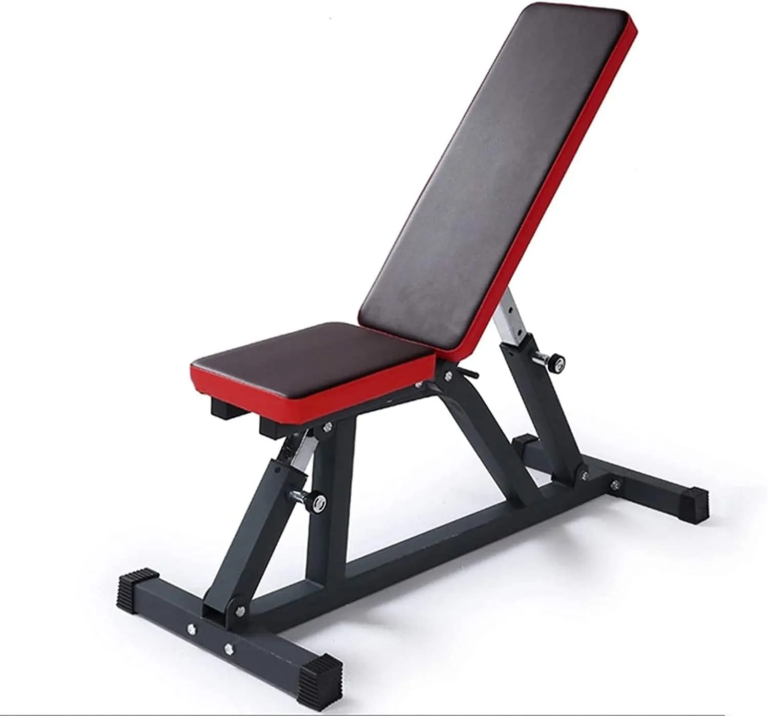 Adjustable Weight Bench - Utility Weight Benches for Full Body Workout Foldable Flat/Incline/Decline Exercise Multi-Purpose Bench for Home Gym, Black