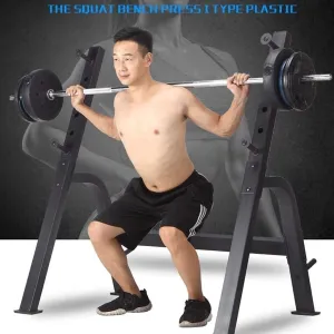 Adjustable Weight Bench,Adjustable Squat Stand Dipping Station Gym Press Stand Folding Weight Table Bench Press Squat Rack Household Barbell Bed Fitness Equipment Dumbbell Bench