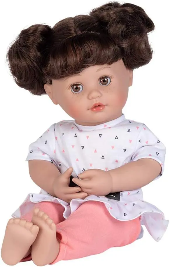 Adora My Cuddle & Coo Babies Collection, 15" Baby Doll with Sweet Powder Scent and 5 Touch Activated Sounds: She Cries, Coos, Giggles, Kisses Back & Says Momma Birthday Gift For Ages 3  - Kitty Kisses
