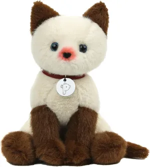 Adorable Cat Stuffed Animal Plush Toy – Premium Quality 8 Inch Soft and Cuddly Kitten with Cute Collar – Perfect for Kids, Cat Lovers, and All Ages (Mochi The Siamese Kitty)