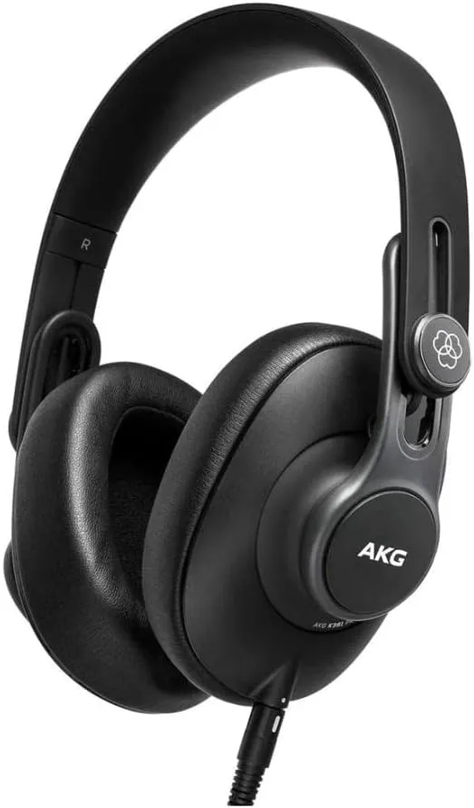 AKG K361 Studio Headphones, Over-Ear Closed-Back Design for Professional Performance, Lightweight and Foldable with 3 Position Hinges, Premium Isolating Earpads, Reinforced Durability