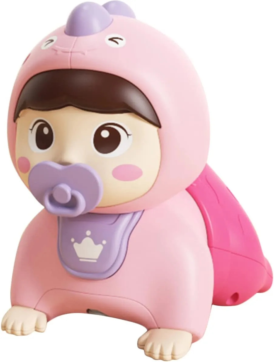 Alasum Baby Doll Developmental Electric for Time Doll Crawling Interactive Plaything Year Cognitive Press Effect Music and Vocal Musical up Tummy Simulation Learning with Baby Dolls
