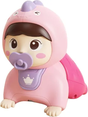 Alasum Baby Doll Developmental Electric for Time Doll Crawling Interactive Plaything Year Cognitive Press Effect Music and Vocal Musical up Tummy Simulation Learning with Baby Dolls