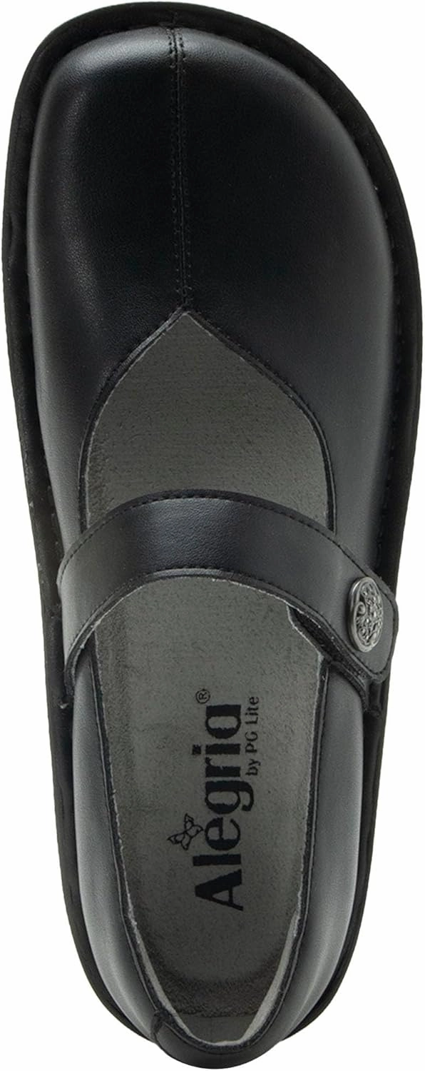 Alegria Women's Faye Leather Adjustable Strap Mary Jane Comfort Shoes