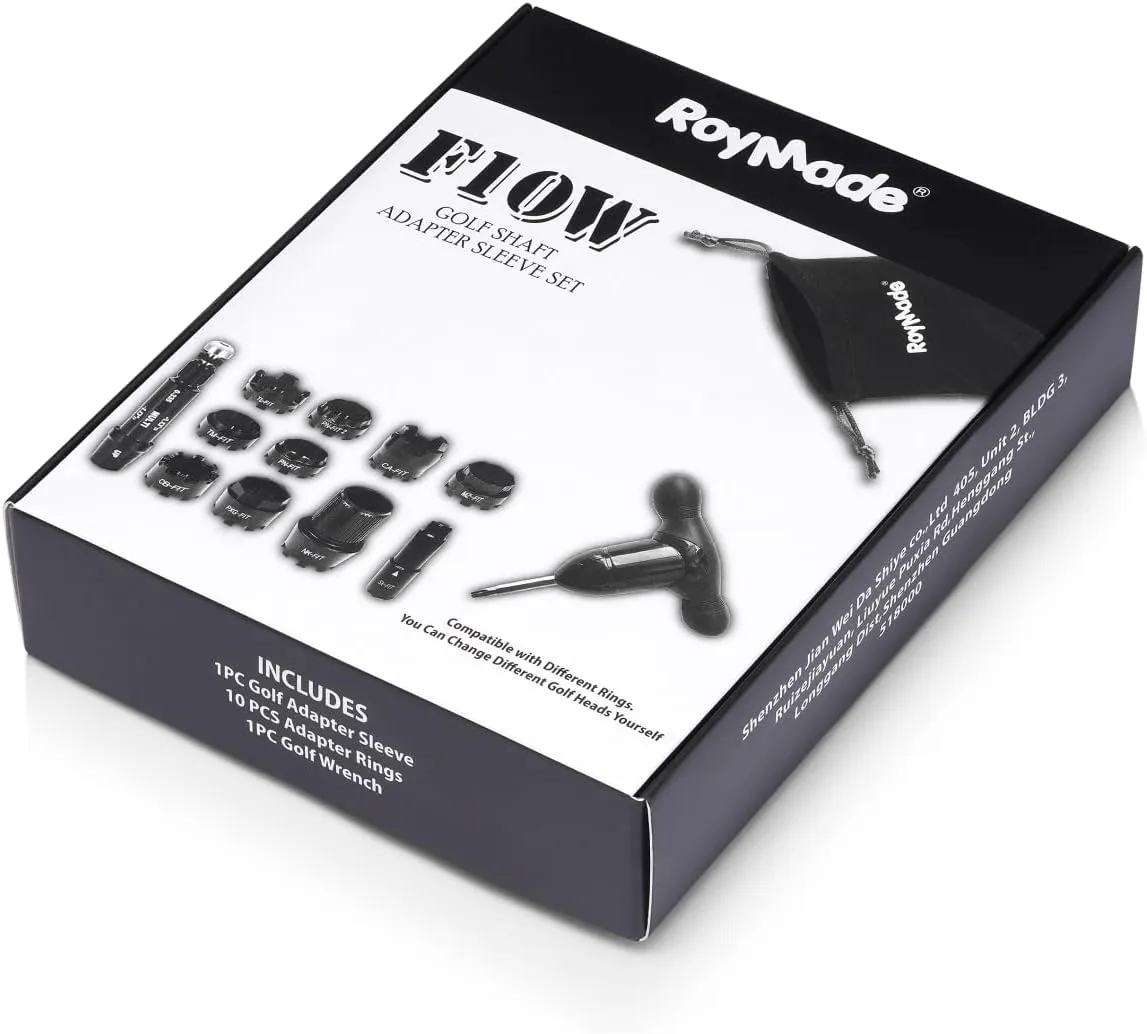 All FIT Golf Adapter Sleeve Compatible with Ping/Taylormade/Callaway/Titleist/Mizuno/Nike/Cobra and PXG, You can Change Different Golf Heads by 9Rings and Adjustable Wrench