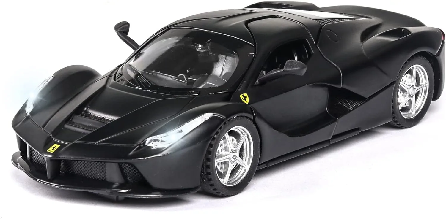 Alloy Collectible Ferrari Race LaFerrari Pull Back Vehicles Diecast Cars Model with Lights and Sound