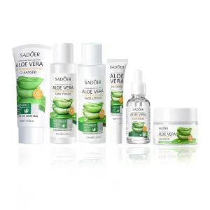 Aloe Vera Daily Skin Care Gift Box Set Daily Moisturizing & Nourishing Fresh Orange Essence Skin Care Set Vitamin Essence Six-piece Set For Valentine's Day And Festival Gift