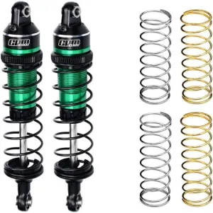 Aluminum 7075 Alloy Front Or Rear Adjustable Spring Shock 87mm for Traxxas 1:16 Mini Maxx 4WD 107154-1 / Mini XRT VXL-3S 108076-1 Monster Truck Upgrades - Green
