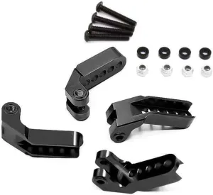 Aluminum Adjustable Oil Pressure Code-Set for TRAXXAS TRX-4 82056-4 RC Car Shock Absorber (Black)
