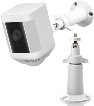 Aluminum Material Adjustable Security Wall Mount Compatible with Ring Spotlight Cam Battery and Ring Spotlight Cam Plus/Pro (Battery)，360° Adjustable Indoor/Outdoor Mounting Bracket Camera System