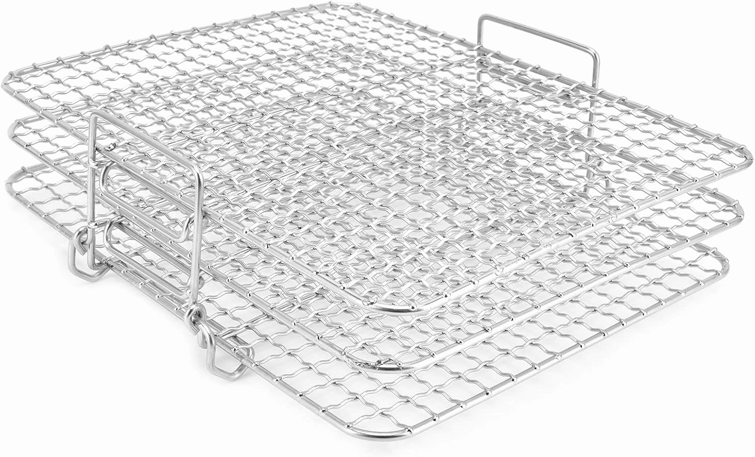 Alvinlite Dehydrator Stand, 3‑Tier Cooling Rack Set Stainless Steel Baking Roasting Cooking Rack for Home Kitchen (3‑Tier) air