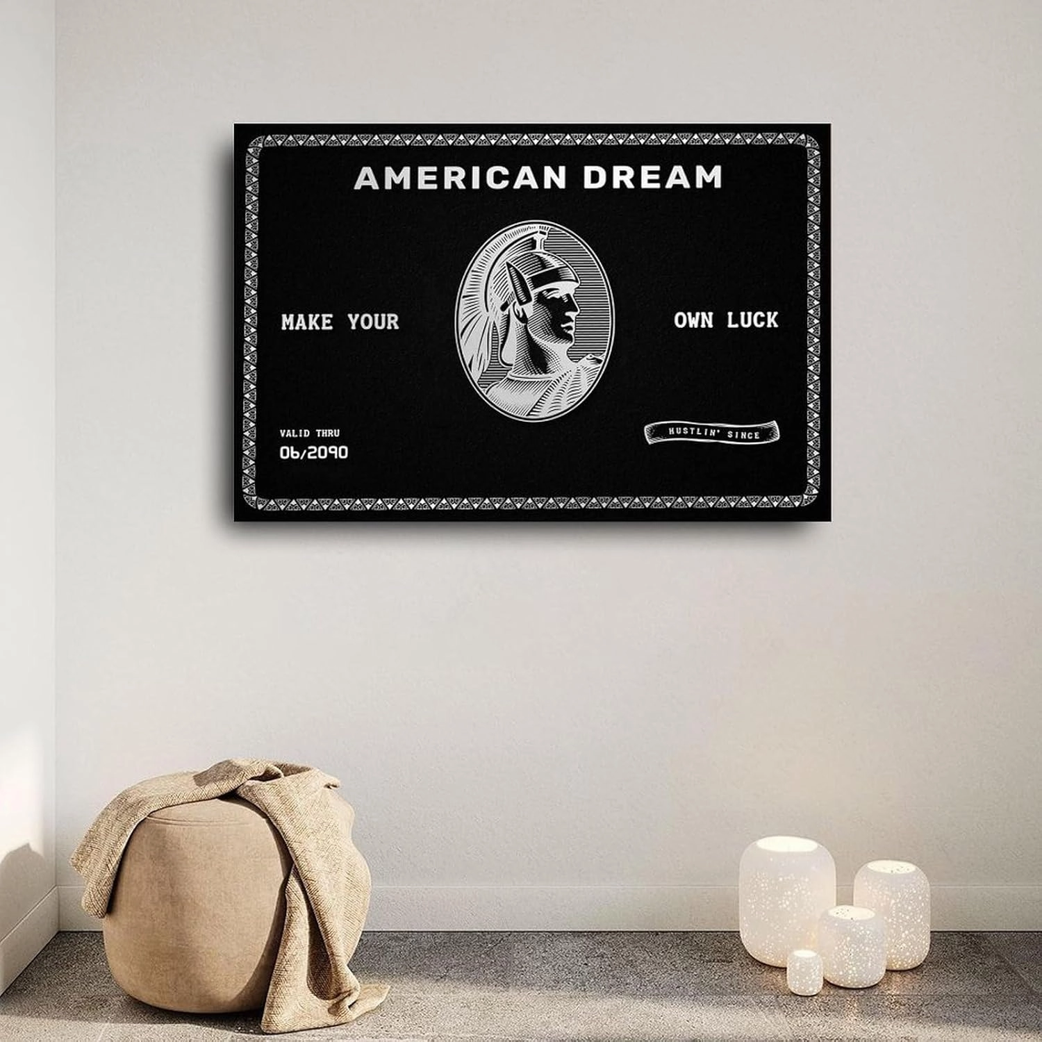 American Express Card Art Poster Inspirational Fashion Poster Room Aesthetics Poster Wall Art (2225) Canvas Painting Posters And Prints Wall Art Pictures for Living Room Bedroom Decor 36x24inch(90x60