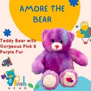 Amore The Bear 8 inch Stuffed Animal – Soft Cuddly Teddy Bear for Kids and Toddlers, Small Brown Plush Toy Gift for Baby Girls Boys, Adorable Mini Hug for Snuggling and Gifting