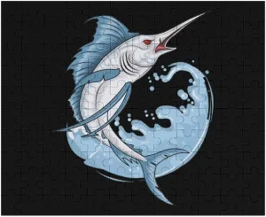 Angler Fish Marlin Funny Jigsaw Puzzles Games Challenging Perfect for Nights 35/70/120/200/500/1000 PCS