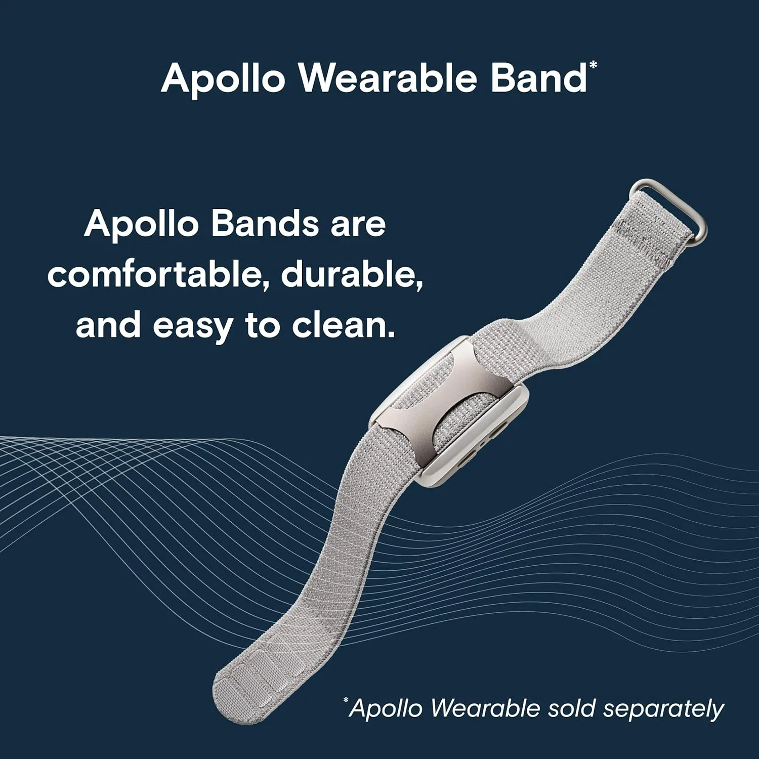 Apollo Neuro Sleep Band | Enhance Sleep With Adjustable Ankle Strap for Apollo Wearable Devices