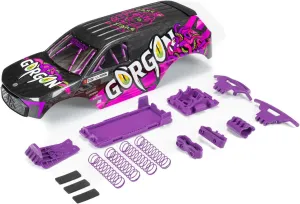 ARRMA Gorgon Painted Decaled Body Set (Purple), ARA402350