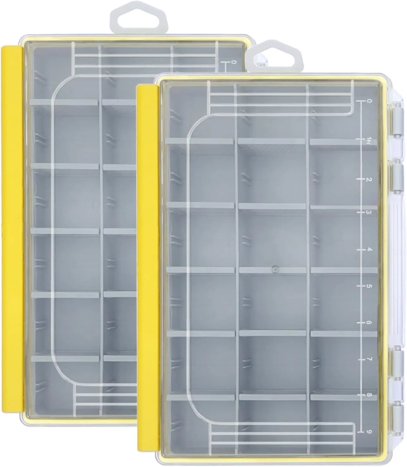 Aventik Waterproof Fishing Tackle Box Organizer with Removable Dividers Fathers Day Dad Gifts for Men Dad Husband Boys Beginner Sturdy Lure Storage Box and Terminal Tackle Storage 3600 Tackle Trays
