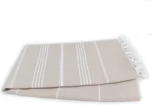 Aysesa-Sandproof Turkish Cotton Beach Towel Oversized w/Hidden-Pocket 75" Sand Free Blanket Extra Large Packable Travel Bath Towel Gift Men Women Made-in-Turkey