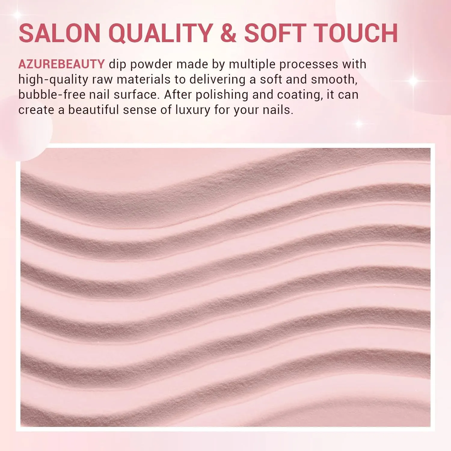 AZUREBEAUTY 4 Colors Dip Powder Nail Kit Starter, Transparent Nude Neutral Pink Glitter, Dipping Powder Set All Seasons, French Nail Art Base Top Coat Activator Liquid Manicure DIY Salon 12 PCS