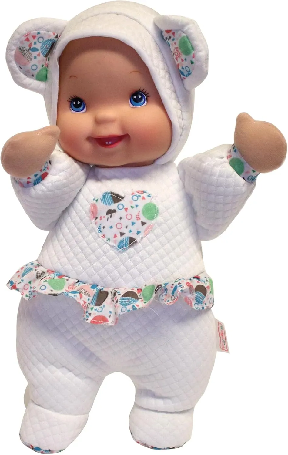 Baby's First: Love Bear Baby Doll - White Quilted Outfit, Interactive Musical Doll, Plays This Little Light of Mine, Soft Toy, Baby-Kids-Toddlers 3mo 