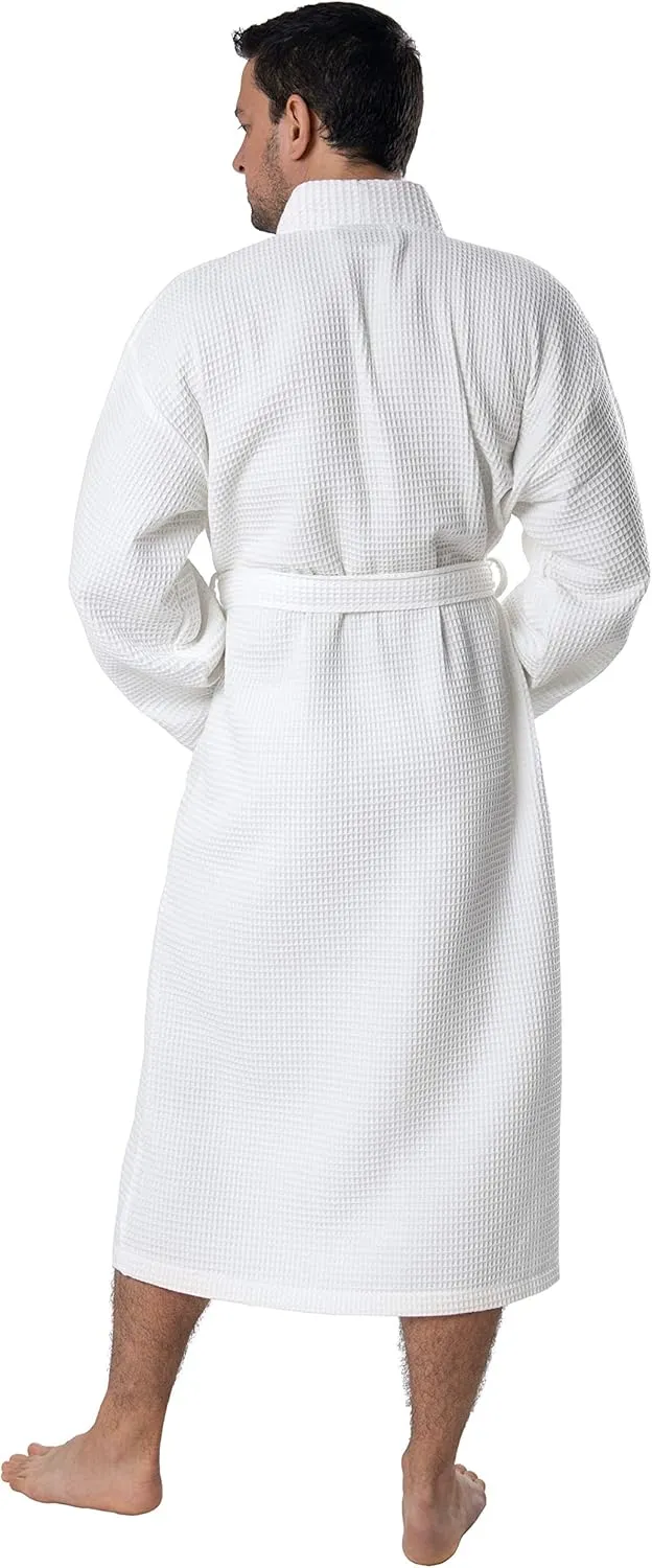 BAGNO MILANO Mens Robes, Waffle Robes For Men, Turkish Cotton Mens Bathrobes