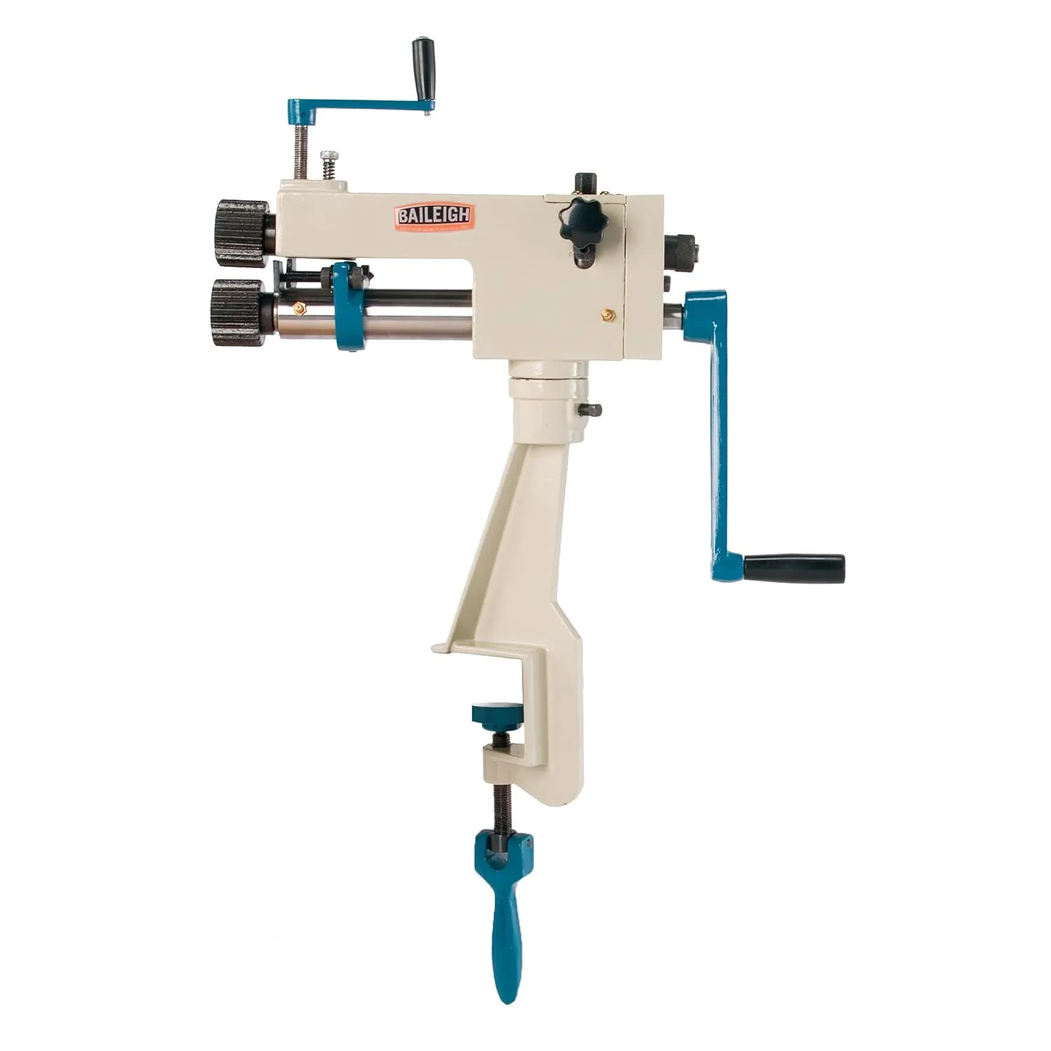 Baileigh Manual Bead Roller, 7-Inch Throat, 22-Gauge Mild Steel (Model BR-22)