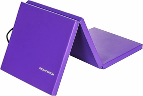 BalanceFrom Folding Gymnastics Mat Home Gym Floor Tumbling Equipment, Multicolor