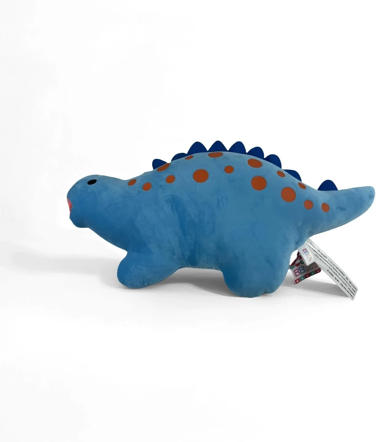 BB FUN HOUSE Dinosaur Pillow Plush, Stuffed Animal Birthday Gift Dino Decorative Throw Pillow for Kids Teens Adult Room Decor Soft Plushie Toy, Blue