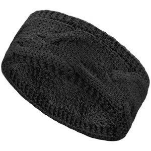 Be Your Own Style BYOS Women's Classic Cable Warm Fleece Lined Crochet Knit Headband Head Wrap Ear Warmer