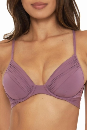BECCA Women's Color Code Underwire Bikini Top, Adjustable, Swimwear Separates