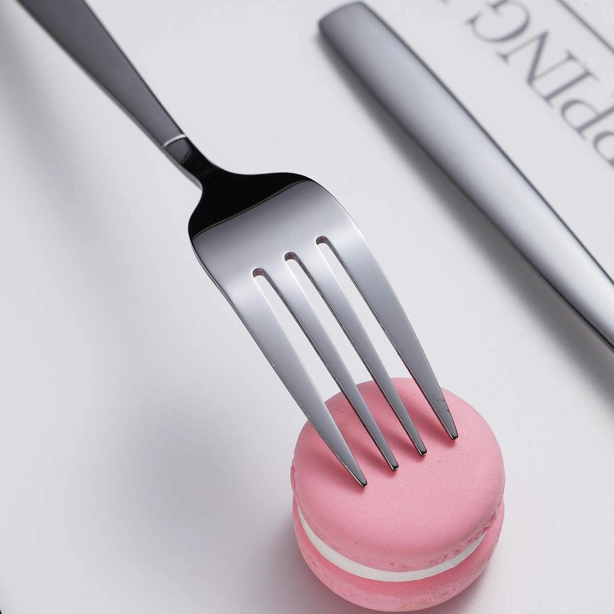 Berglander Dinner Forks of 24, Stainless Steel Modern Fork Set, Forks And Spoons Silverware, Spoons And Forks Set