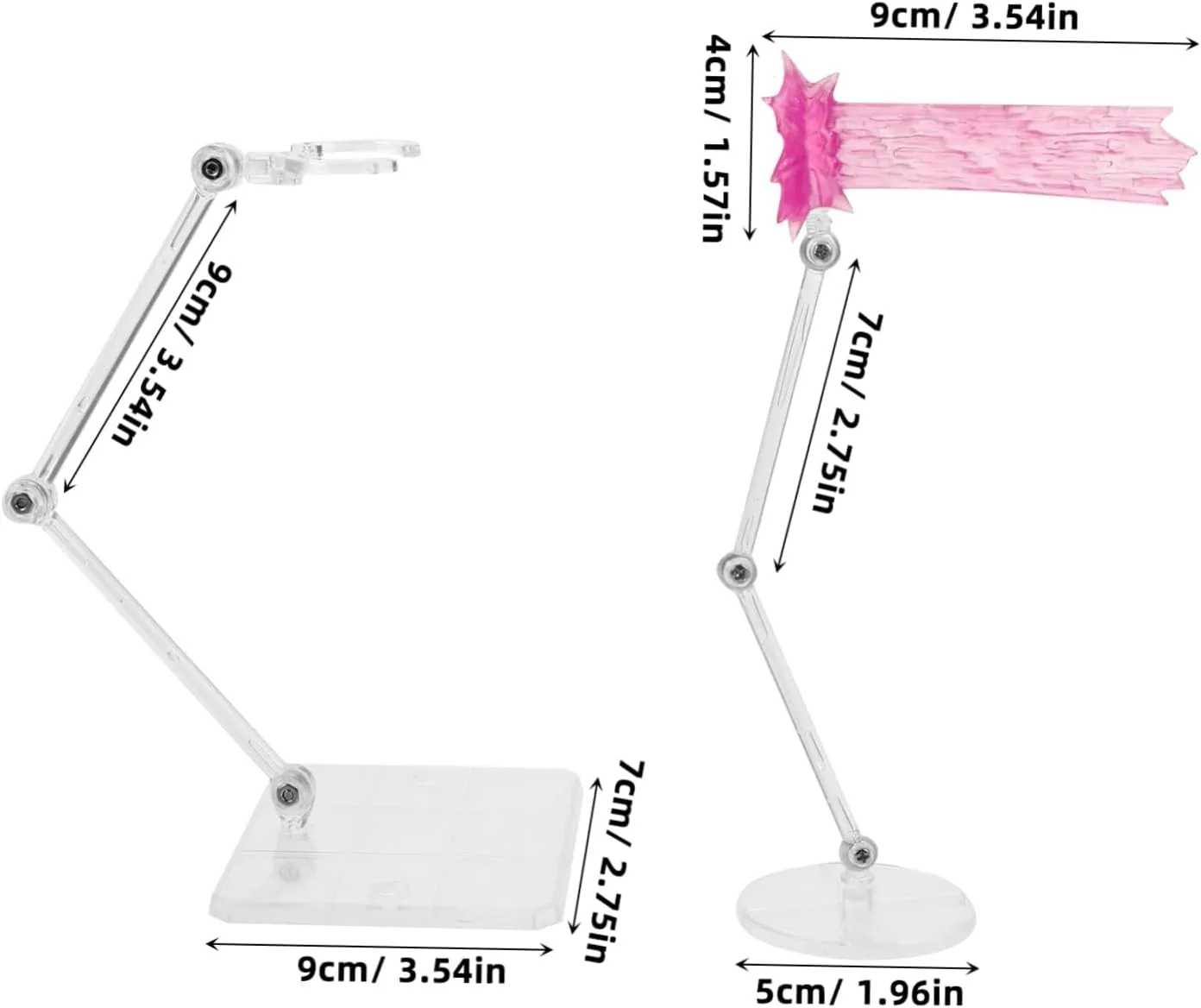 BESPORTBLE 1 Set Tabletop Action Figure Display Stand with Eye Catching Effects Doll Bracket Support for Anime Models Minimalist Design for Home Shop Use Stable Easy to Assemble