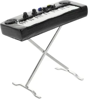 BESPORTBLE 5pcs Metal Miniature Electronic Organ Mini Musical Instrument for Dollhouse Model Kit