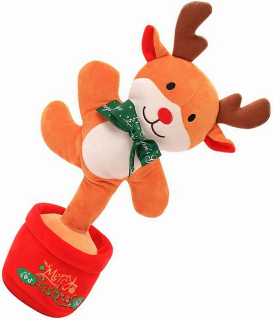 BESPORTBLE Glowing Plush Decorations Babies Dancing Sound Singing Penguin Xmas Christmas Merry Singing Musical Moving Soft Animated Music Decor Pp Cotton
