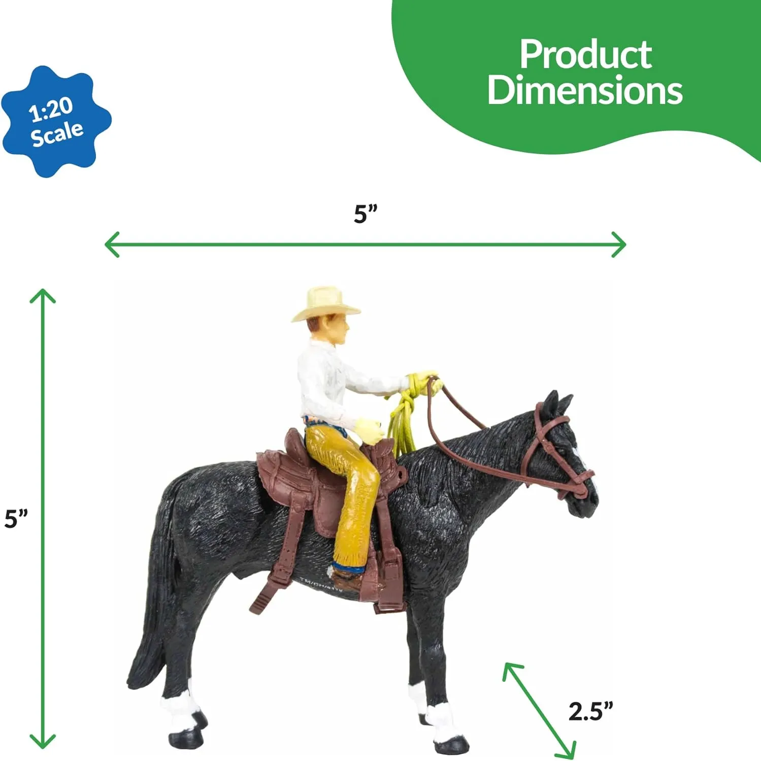 Big Country Toys Cowboy - 1:20 Scale - Hand Painted - Farm Toys - Rodeo Figurines